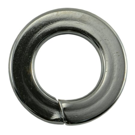 MIDWEST FASTENER Split Lock Washer, For Screw Size 6 mm Steel, Chrome Plated Finish, 10 PK 74583